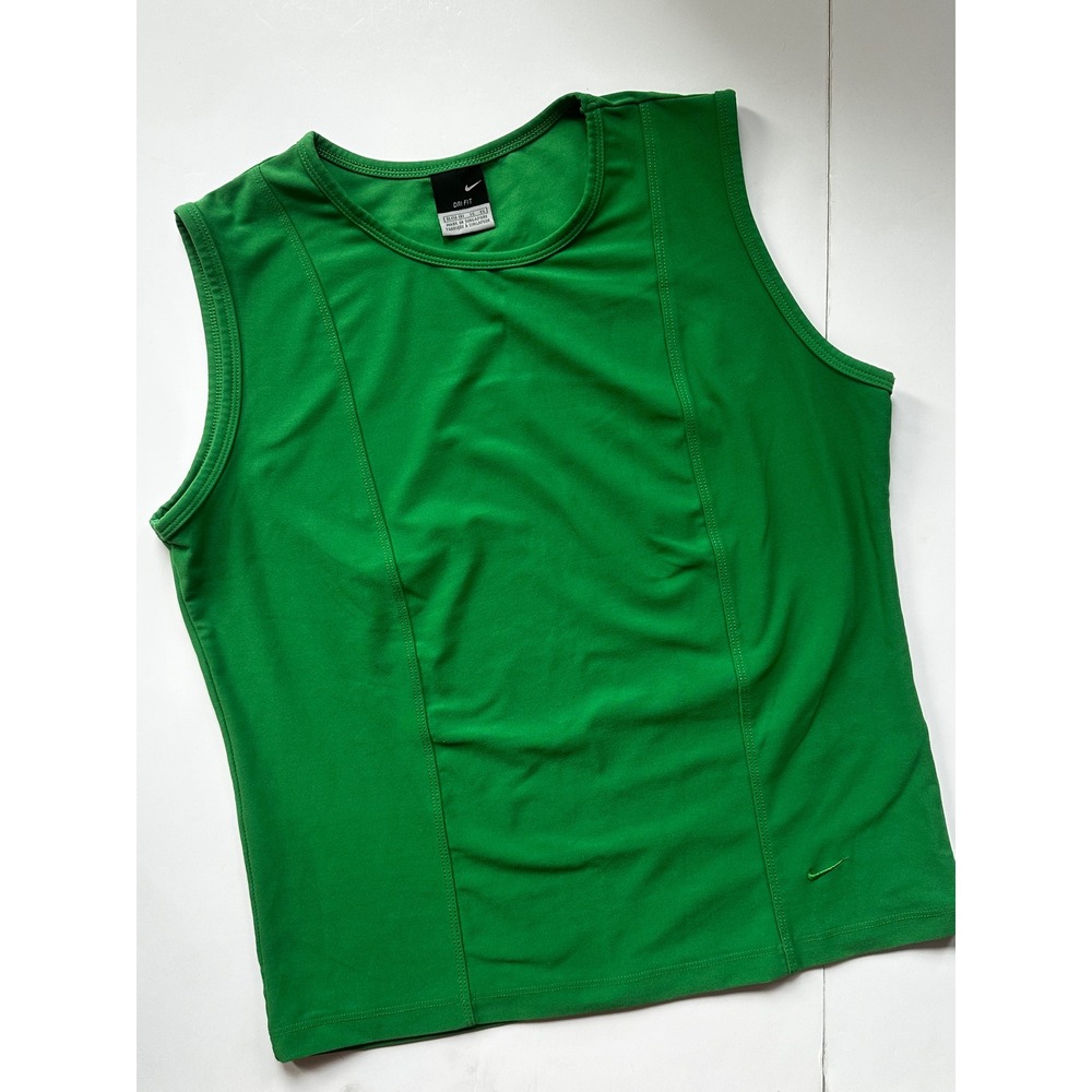 Nike Dri-FIT Green Sleeveless Training Tank Top Girls XL 16-18 RN56323